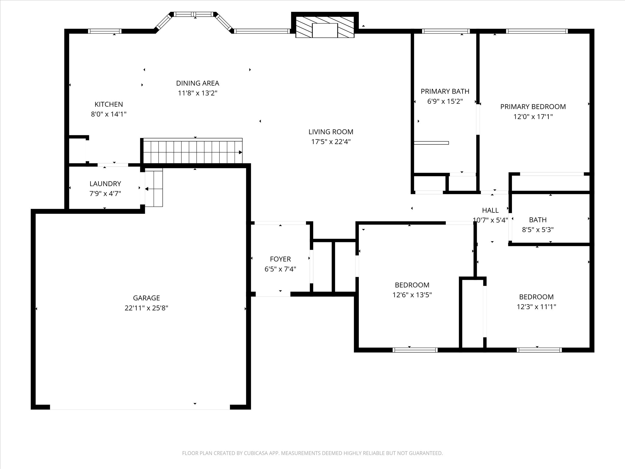 Main level floor plan for 2215 Pine Lake Loop
